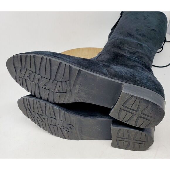 Stuart Weitzman Lowland Boots Womens 36 Black Suede Tall OTK Over the Knee - Picture 11 of 14